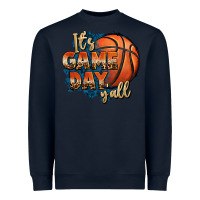 Navy it's game day y'all basketball Heavyweight Sweatshirt - FaDigitalArtStudio