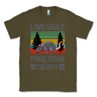 Army Green Lıve Ugly Fake Your Death Classic Tee - Bettercallsaul