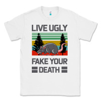 White Lıve Ugly Fake Your Death Classic Tee - Bettercallsaul