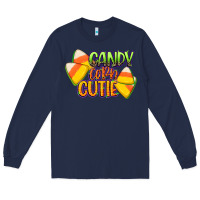 Navy candy corn cutie Long Sleeve Tee - CowGirlArtShop