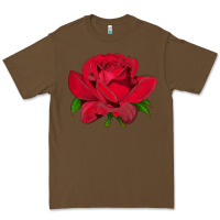 Cacao Oklahoma Rose Illustrations Premium Tee - LillyAllenDesigns