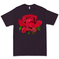 Plum Oklahoma Rose Illustrations Premium Tee - LillyAllenDesigns