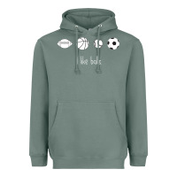 Sage Funny Sports Balls Gag Gift Heavyweight Hoodie - lanVoArt