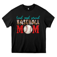 Black Loud And Proud Baseball Mom Heavy Core Tee - BundleAndBundleShop