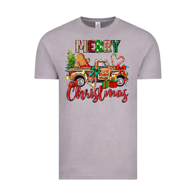 Merry Christmas Gingerbread Truck Vintage Tee by texasbilliewilder | Teevron