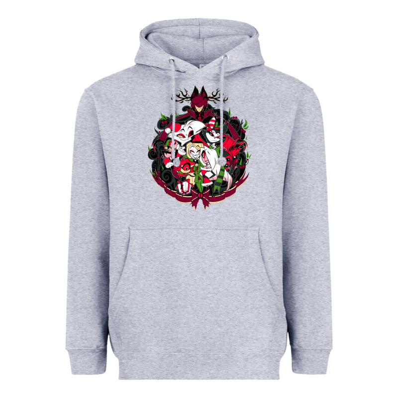 Hazbin Hotel Christmas Heavyweight Hoodie by lanVoArt | Teevron
