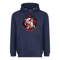 Navy hazbin hotel christmas Heavyweight Hoodie - lanVoArt
