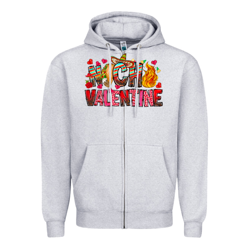 Nach Valentine Zipper Hoodie by CowhideDigitalArt | Teevron