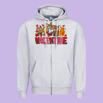 Nach Valentine Zipper Hoodie Designed By Cowhidedigitalart