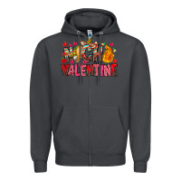 Smoke Nach Valentine Zipper Hoodie - CowhideDigitalArt