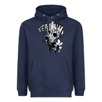 Navy present mic screaming Heavyweight Hoodie - lanVoArt