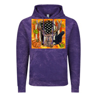 Cloud Purple crow and deer hunting fall camouflage Vintage Hoodie - TumblerDesignByShophia
