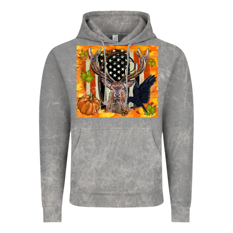 Crow And Deer Hunting Fall Camouflage Vintage Hoodie by TumblerDesignByShophia | Teevron
