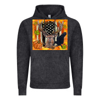 Vintage Black crow and deer hunting fall camouflage Vintage Hoodie - TumblerDesignByShophia