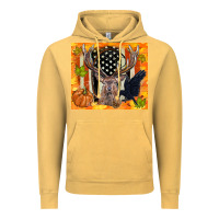 Vintage Mustard crow and deer hunting fall camouflage Vintage Hoodie - TumblerDesignByShophia
