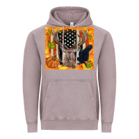 Vintage Zinc crow and deer hunting fall camouflage Vintage Hoodie - TumblerDesignByShophia
