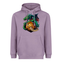 Lavender dragon and a d20 Heavyweight Hoodie - lanVoArt