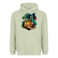 Matcha dragon and a d20 Heavyweight Hoodie - lanVoArt