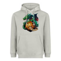 Moon Dust dragon and a d20 Heavyweight Hoodie - lanVoArt