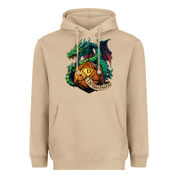 Mushroom dragon and a d20 Heavyweight Hoodie - lanVoArt