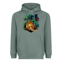Sage dragon and a d20 Heavyweight Hoodie - lanVoArt