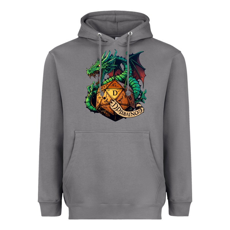 Dragon And A D20 Heavyweight Hoodie by lanVoArt | Teevron