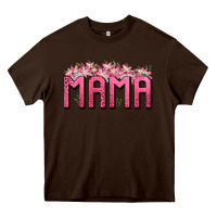Chocolate Brown Western Mama Heavy Core Tee - BundleAndBundleShop