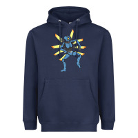 Navy ultrakill  funny Heavyweight Hoodie - lanVoArt