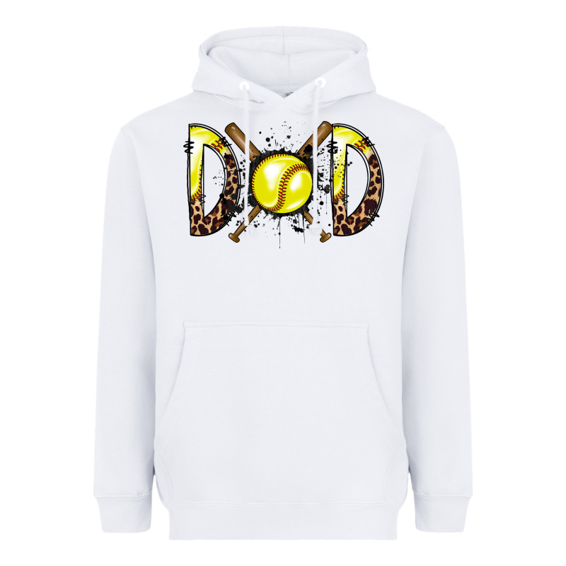 Dad Softball Heavyweight Hoodie by RacoonDesign | Teevron