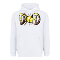 White dad softball Heavyweight Hoodie - RacoonDesign