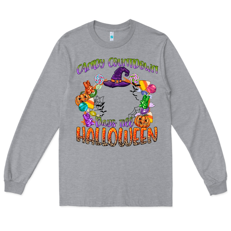 Candy Countdown Days Till Halloween Long Sleeve Tee by CowGirlArtShop | Teevron
