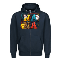 Navy Baseball and Softball nana Zipper Hoodie - LillyAllenDesigns