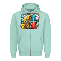 Seafoam Baseball and Softball nana Zipper Hoodie - LillyAllenDesigns