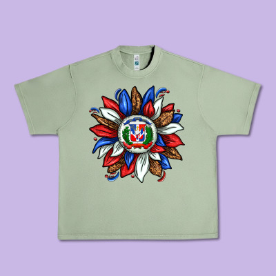 Dominican Sunflower Urban Heavy Tee Designed By Texasbilliewilder