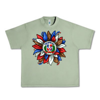 Oil Green dominican sunflower Urban Heavy Tee - texasbilliewilder