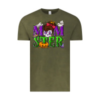 Vintage Olive Momster Halloween Vintage Tee - NancyCooperArtShop