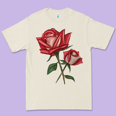 Love Rose Premium Tee Designed By Lillyallendesigns