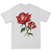 Dove Grey Love Rose Premium Tee - LillyAllenDesigns