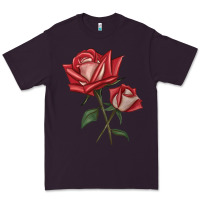 Plum Love Rose Premium Tee - LillyAllenDesigns