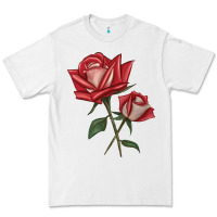 White Love Rose Premium Tee - LillyAllenDesigns