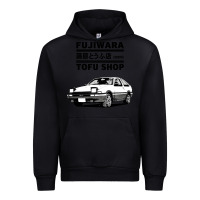 Black initial d fujiwara tofu shop ae86 manga Urban Hoodie - lanVoArt