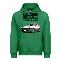 Emerald initial d fujiwara tofu shop ae86 manga Urban Hoodie - lanVoArt