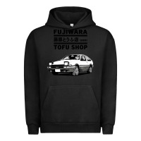 Pigment Black initial d fujiwara tofu shop ae86 manga Urban Hoodie - lanVoArt