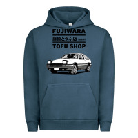 Pigment Midnight Navy initial d fujiwara tofu shop ae86 manga Urban Hoodie - lanVoArt