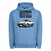 Pigment Pebble Blue initial d fujiwara tofu shop ae86 manga Urban Hoodie - lanVoArt
