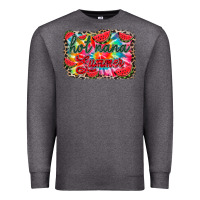 Charcoal Heather Hot nana summer Premium Sweatshirt - RacoonDesign