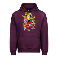 Mauve Wine invincible and friend hero art Urban Hoodie - lanVoArt