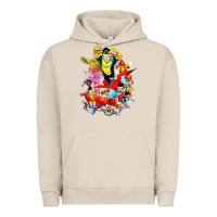Pigment French Oak invincible and friend hero art Urban Hoodie - lanVoArt