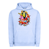Pigment Grape Ice invincible and friend hero art Urban Hoodie - lanVoArt
