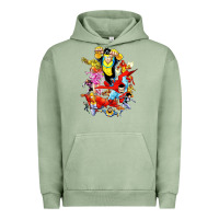 Pigment Oil Green invincible and friend hero art Urban Hoodie - lanVoArt